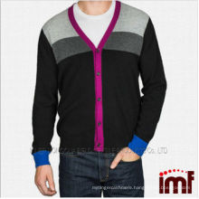 2014 OEM Men Knitted Cashmere Cardigan Sweater